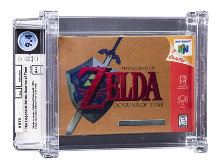 1998 N64 Nintendo (USA) "The Legend of Zelda: Ocarina of Time" Sealed Video Game - WATA 9.4/A++